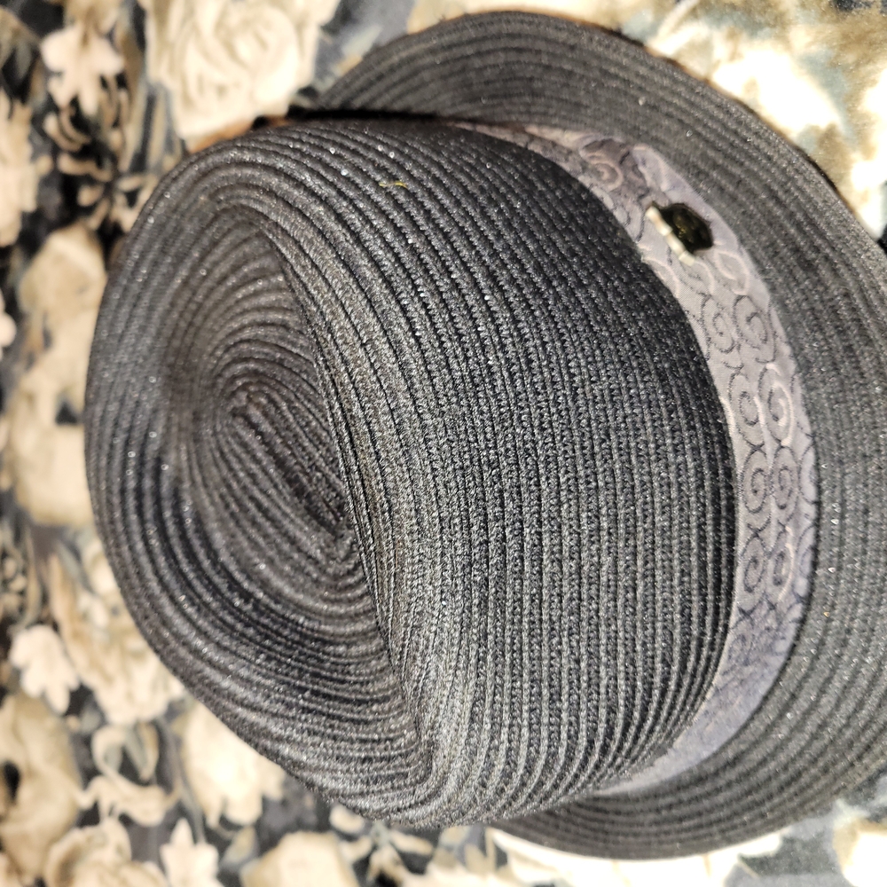 Peter Grimm Black Fedora Hat with Logo